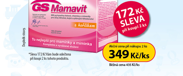 GS Mamavit tbl.100+10 172 Kč SLEVA
